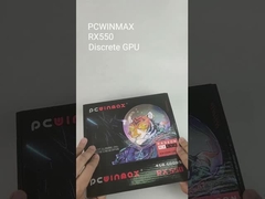 Placa gráfica video GPU 128-Bit do jogo do PC do computador do ITX de PCWINMAX Radeon RX 550 4GB GDDR5