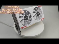 Radeon RX 580 8GB/16GB DDR5 White Edition Cartão Gráfico ️ Potência elegante para jogos suaves