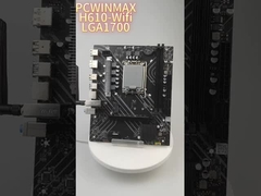 PCWINMAX H610 LGA1700 DDR4 WiFi Motherboard - Desempenho confiável para CPUs Intel 12th Gen