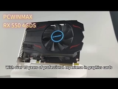 PCWINMAX Radeon RX 550 Cartão Gráfico DDR5 de 4 GB Performance de jogos e multimídia 1080p