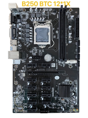 Desktop Mining Mainboard B250 16GB I6 I7 I8 I9 Processors 2 DDR4 DIMM