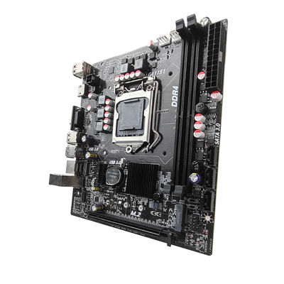 PCWINMAX H110 LGA1151 Placa-mãe Micro ATX para Desktop, Suporte DDR4 Dual Channel 6ª 7ª Geração i3 i5 i7 CPU, para PC de Escritório e Jogos, OEM Atacado