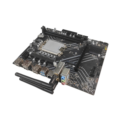 PCWINMAX H610 Wifi DDR4 LGA 1700 Socket mATX Motherboard for 12th 13th 14th Gen Intel Core i3 i5 i7