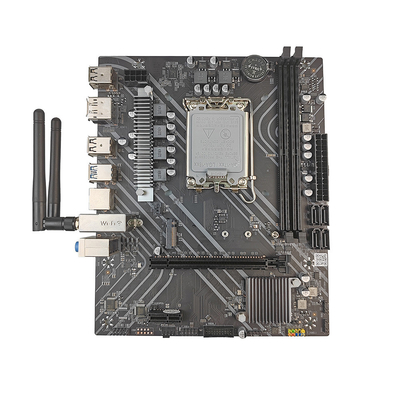 PCWINMAX H610 Wifi DDR4 LGA 1700 Socket mATX Motherboard for 12th 13th 14th Gen Intel Core i3 i5 i7