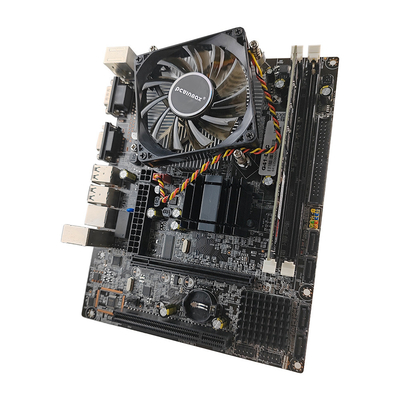 PCWINMAX Original Desktop Mainboard Kit G41 LGA775 Placa-mãe com 4GB DDR3 RAM E5 CPU e FAN