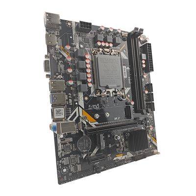 PCWINMAX H610 LGA 1700 Placa-mãe DDR4 M.2 NVME PCIe 4.0 USB3.0 Placa-mãe para Jogos Suporta Processadores de 12ª/13ª/14ª Geração