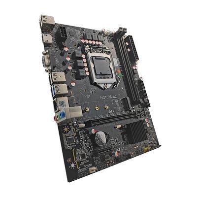 PCWINMAX H310 Chipset Micro ATX Motherboard LGA 1151 DDR4, com M.2 e SATA 6Gb/s Suporte 8a 9a geração i3 i5 i7 CPU para Office PC
