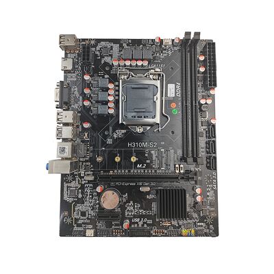 Placa-mãe PCWINMAX OEM H310 mATX para pedidos em massa, LGA1151 DDR4 com M.2, Pronta para envio para Desktop Corporativo e PC de Escritório