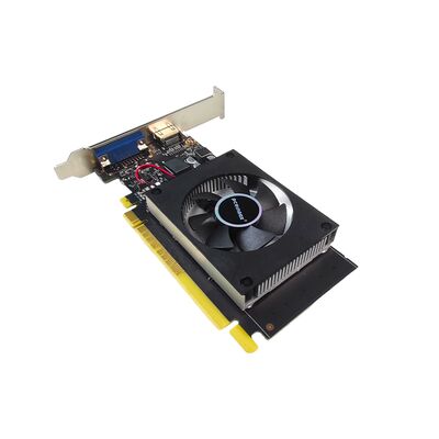 PCWINMAX Original GeForce GT 710 2GB GDDR3 GPU de baixo perfil de 64 bits, cartão gráfico de ventilador único para PC de tela múltipla e desktop, OEM ODM atacado