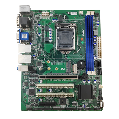 PCWINMAX PCWINMAX GB85 LGA1150 DDR3 placa-mãe com portas COM duplas PCI slots de expansão M.2 e Gigabit LAN para PC industrial